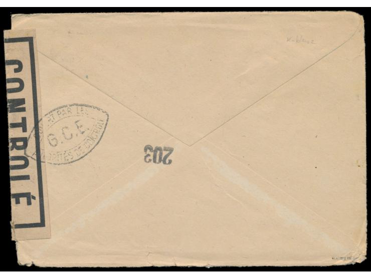 Zensurstelle Koblenz,  Auslandsbrief nach Österreich, Stempel  Eichelhardt (Westerwald)  6.9.46 und roter R1  Taxe percue,  h