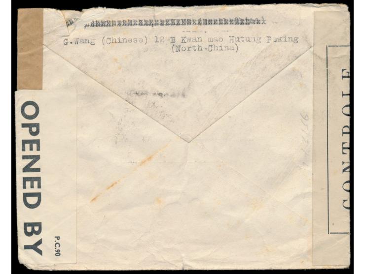 Japanische Besetzung, &nbsp;Gemeinschaftsausgabe der 5 Provinzen: 2 x Sun Yatsen 1 C. auf 2 C. und 3 x Sun Yatsen 16 C. (Nove