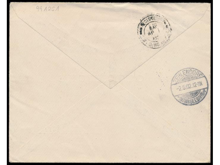 Russische Post, &nbsp;&quot;Kitai&quot; 1 Kop. bis 10 Kop. auf &nbsp;Einschreibbrief &nbsp;mit Stempel &nbsp;Shanghai &nbsp;2