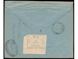 Luxemburg, &nbsp;35 Ct. auf Drucksache nach Kerian, Perak, Malaya States, Stempel Differdingen 3.6.37, rückseitig Ankunftstem