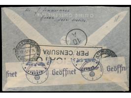 Brief aus dem &nbsp;Internment Camp &nbsp;&nbsp;Djeddah &nbsp;nach Deutschland, rückseitig italienischer Zensurverschlußzette