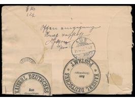 Cape of Good Hope,  1/2 d., 2 x 2 1/2 d. und 6 d. auf  Einschreibbrief  nach Deutschland, Squared Circle  Beaconsfield  24.9.