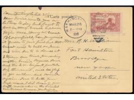 Türkei &nbsp;20 Pra auf Ansichtskarte aus Constantinople nach New York, roter L2 &nbsp;&quot;Received through Departement of 