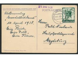 Automobilausstellung 1925:  seltene Sonderkarte  "Deutsche, kauft deutsche Kraftfahrzeuge  -Wer Auslandswagen kauft, macht De