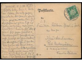 Arends, Karl Oskar  (deutscher Landschaftsmaler 1863 - 1932), handgemalte Ansichtskarte (Kreide und Tusche):  Eibsee 1924,  a