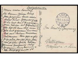 Foto - Ansichtskarte  SMS Vulkan Unterseeboot Hebeschiff,  Stempel Lehe 28.8.14, als Feldpost nach Delligsen. Bedarf. SMS Vul