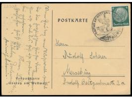 Gautag am Westwall,  Kaiserslautern 1. und 2. Juli 1939, Propagandakarte von F.K. Franck, Frankatur 6 Pf. Hindenburg und ents