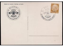 Heimkehr der deutschen Freiwilligen aus Spanien  31.5.1939, Verlag Hermann Hunsinger, Nürnberg, Frankatur 3 Pf. Hindenburg, B