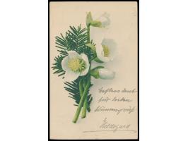 Ansichtskarte mit Portofreiheitsvermerk "Hofkarte frei" und kleiner Prägedruck-Siegelmarke, Stempel  Muehlthal  28.11.04, nac