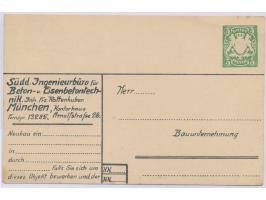 Südd. Ingenieurbüro,   Wertstempel  5 Pfg. Wappen grün, Frech B 6, ungebraucht
