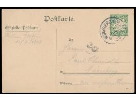 Privatganzsache 5 Pf. Wappen,  Mitschülerfest ehemaliger Schüler der kgl. Kreisrealschule Nürnberg ... 1908,  Frech C 149, St