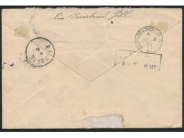 1 d. (Platte 193) und 4 x 2 d. (Platte 14) auf Einschreibbrief mit Stempel NW 13 und Registered London 1.6.77 an Alfred Mosch