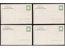 Privatganzsache 5 Pf. Wappen,  Jahrhundertfeier der Erhebung Bayerns zum Königreich,  komplette Serie von 6 ungebrauchten Kar