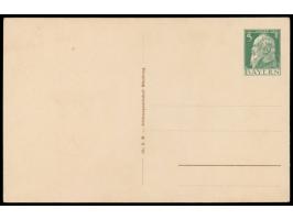 Privatganzsache 5 Pf. Luitpold,  XI. Ober-Unterfränkisches Bundesschießen Münchberg ... 1911,  mit Bild Stadtansicht, Frech C