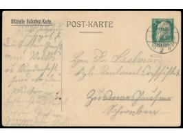 Privatganzsache 5 Pf. Luitpold,  Volksfest Bamberg,  doppelter Unterstrich 18 mm, Frech D 10 / 03, Stempel Bamberg 2 8.7.13, 