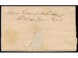 Feldpost-Faltbrief 1848 aus dem  Dänischen Krieg,  sauberer K2  Preussische Feldpost,  handschriftlich Offiziersbrief, Absend