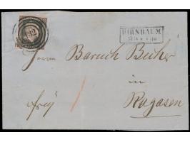 1 Sgr. mit  Nummernstempel 132  und R2  Birnbaum  25.11. auf Faltbriefhülle nach Rogasen, Ankunftstempel 27.11.
Stichwort: RP