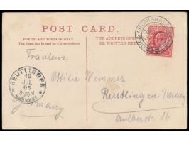 Schiffspoststempel  GK &amp; Ardrishaig Packet / A / Columba  17.7.05 auf Ansichtskarte "Fort William &amp; Ben Nevis" mit 1 