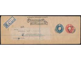 Privat-Ganzsachenstreifband "W.H.Smith&amp;Son" mit zwei Wertstempel King George V. 1 d. rot und 2 1/2 d. dunkelblau als Eins
