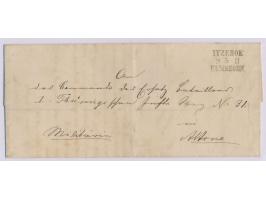 Bahnpost-L3  Itzehoe - Elmshorn  8.5.(1871) II auf Militaria-Faltbriefhülle aus Glückstadt nach Altona
Stichwörter: Bahnpost,