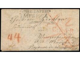 L2 &nbsp;Armee Exped.re / D´Afrique &nbsp;auf Faltbrief nach Winzerhausen bei Marbach / &nbsp;Königreich Württemberg, &nbsp;r