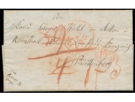 Brief eines württembergischen  Auswanderers  aus  New York  an seine Eltern in Cannstadt, mit komplettem mehrseitigem Inhalt 