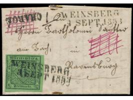 1. Ausgabe &nbsp;6 Kr. vollrandig mit markantem &nbsp;Plattenfehler &nbsp;&quot;untere Linie des Ziffernquadrats gespalten&qu