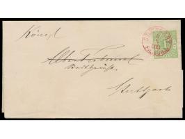 1 Kr. auf Faltdrucksache mit Stempel &nbsp;Stuttgart Fil. Bur. I. &nbsp;6.5. &nbsp;in rot, ohne Inhalt
Postleitzahl: 700
