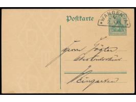 Eisenbahnstempel Wangen i. A.  2.12. auf Dt. Reich-Ganzsache 5 Pf. nach Weingarten, Bedarf
Postleitzahl: 882
