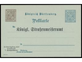 Dienstganzsache 2 Pf. mit hinzugedrucktem zweiten Wertstempel 3 Pf., Druckvermerk "14 11 4", zusätzlich vorderseitig Absender