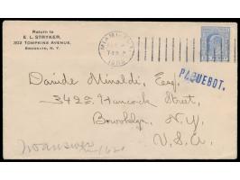 Bahamas,  1903 - 1936: 4 Briefe mit Bahamas-Frankatur nach USA, alle mit Maschinenstempel  Miami, Fla.  und L1  Paquebot,  ve