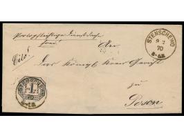 seltener Preußen-K1  Stenschewo  9.2.70 auf Faltbriefhülle mit  Dienstmarke  1 Gr nach Posen. Ankunftstempel 9.2.70
Stichwort