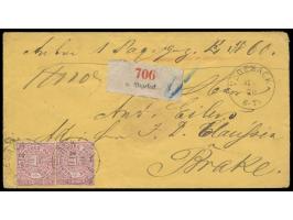 Paar 1 Gr auf &nbsp;Paketbegleitbrief &nbsp;mit NDP-K1 &nbsp;Vegesack &nbsp;31.12.70, &nbsp;Letzttag &nbsp;vor dem Beitritt d