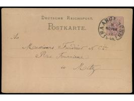 Saargemünd,  Hufeisenstempel  16.11.78,  sehr spätes Datum, laut Spalink nur bis 8.1.78 belegt,   auf Ganzsache 5 Pfe. nach M