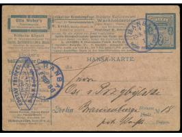 Berlin,  Hansa (I):  Anzeigen-Postkarte  2 Pf. (Müller P 18.1), Stempel Hansa 4 25.9.86, Ankunftstempel 25.9.86, Bedarf
Stich