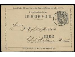 Fürth, &nbsp;Privat-Stadt-Brief-Verkehr: Ganzsache 2 Pf. (Müller P 2), Stempel 4.10.97, Bedarf
Postleitzahl: 907
