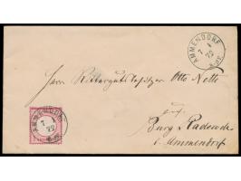 1 Gr. auf Briefumschlag mit seltenem  NDP-Stempel Ammendorf  7.1.72 nach Burg Radeweh bei Ammendorf
Postleitzahl: 061
