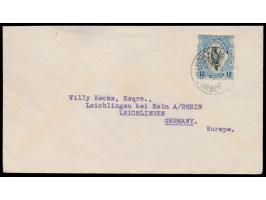 Britisch-Nordborneo  1933 - 1961: Lot von 9 Belegen, teilweise Bedarf, dabei x 5 Einschreiben von Jesselton, Luftpost, gute E