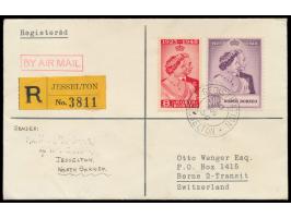 Britisch-Nordborneo  1933 - 1961: Lot von 9 Belegen, teilweise Bedarf, dabei x 5 Einschreiben von Jesselton, Luftpost, gute E