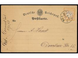 Einzelfrankatur 1/2 Gr. auf Ortskarte (C 154-Formular) mit Stempel  Berlin P. A. 45 N. 2.  25.7.73
Stichwort: Berlin bis 1945