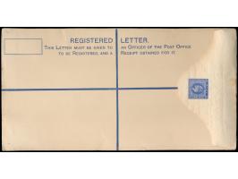 Fiji-Inseln,  1913, Einschreib-Ganzsachenumschlag 1 d. + 3 d.  King Edward  im K-Format (29 x 15 cm), Higgins &amp; Gage C 1 