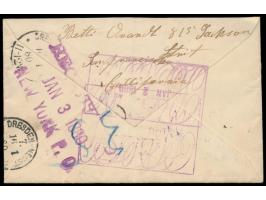 USA 15 C. Webster  auf Einschreibbrief nach Deutschland, Stempel Registered Dec. 24 1879 San Francisco, Cal., Durchgangsstemp