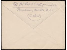 Brief eines deutschen Kriegsgefangenen im  P-o.W. Camp Templemore Barracks  nach Berlin, violetter Kreisstempel Post Free / P