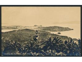 5 Pf. Germania mit Stempel  Berlin Kabinettspostamt  19.4.12 auf Foto-Ansichtskarte "Achilles auf Achilleion - Blick auf Corf