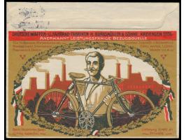 Reklameumschlag &quot;Deutsche Waffen- und Fahrrad-Fabriken H ... Kreiensen (Harz), &nbsp;beidseitig mehrfarbiger Druck (rück