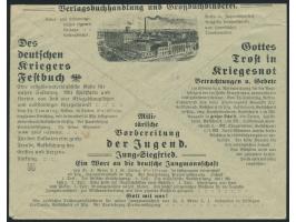10 Pfg. Germania auf Firmenbrief  Butzon &amp; Bercker Verleger des Heiligen Apostolischen Stuhls,  Stempel Kevelaer 27.4.16,