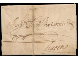 Libyen,  Faltbrief mit komplettem Inhalt in italienischer Sprache, geschrieben  "11 Marzo 1675 Tripoli di Barberia"  von Doni