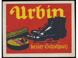 40 Pf. mit Firmenlochung "U &amp; L" auf dekorativem mehrfarbigem  Reklameumschlag  mit rückseitig ganzflächigem Druck  "Urbi