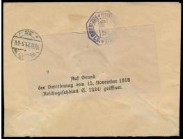 Spanien &nbsp;50 C. auf Einschreibbrief mit Stempel &nbsp;Certificado San Sebastian &nbsp;6.12.21 nach Berlin, handschriftlic