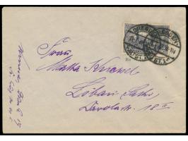 Einzelfrankatur 3 M. als späte Verwendung auf Brief mit Stempel Dresden Altst. 1 11.7.22 nach Löbau, Bedarf, geprüft Infla Be